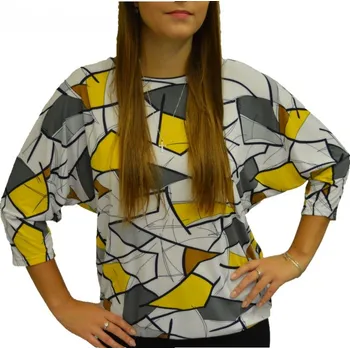 Dámská halenka Halenka Pratto netopýr žlutá velikost pratto: 36