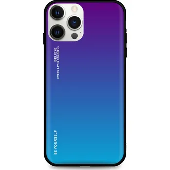 Pouzdro na mobilní telefon Kryt iPhone 12 Pro Max pevný duhový purpurový (obal neboli pouzdro na iPhone 12 Pro Max)