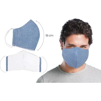 rouška Bellatex Ústní bavlněná rouška UNI modrá - velká, XL