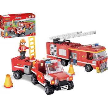 ostatní stavebnice COGO 3606 Hasičská vozidla 324 dílků