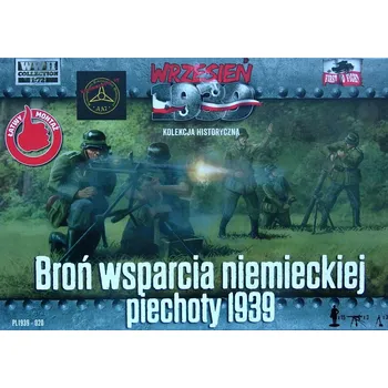 Plastikový model First To Fight 1/72 German infantry support weapons 1939 (15 fig)