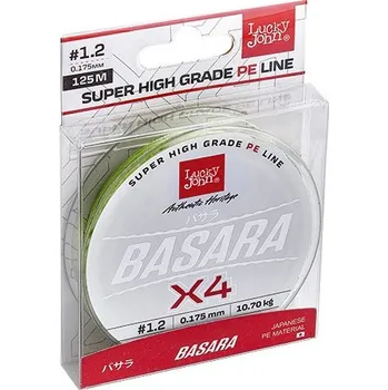 Splétaná Šňůra Lucky John Basara X4 Green 125m 0,091mm/3,9kg