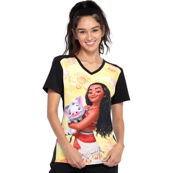 Dámská halenka Tooniforms Zdravotnická dámská halena Disney s potiskem Moana TF637 MHUA Velikost: XS