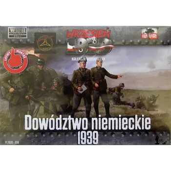 Plastikový model First To Fight 1/72 Command of German Infantry 1939 (21 fig.)