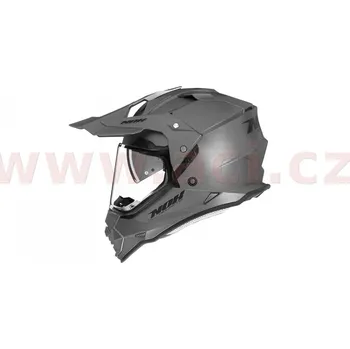 Helma na motorku přilba Cross N312, NOX (stříbrná) M