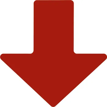 Kancelář Červená extrémně odolná šipka, 5 cm – XP 150