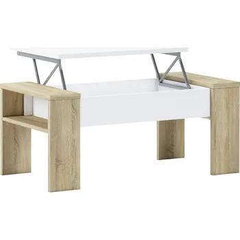 Konferenční stolek Tempo Kondela PULA dub sonoma/bílá