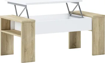 Konferenční stolek Tempo Kondela PULA dub sonoma/bílá