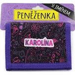 Dětská peněženka se jménem KAROLÍNA