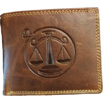 Peněženka Váhy - Kožená peněženka znamení zvěrokruhu