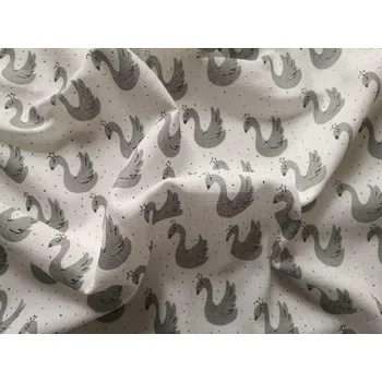 látková plena Látková Bambusová tetra plena s potiskem Labutě 70x70 cm