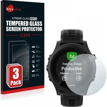 Příslušenství k chytrým hodinkám Savvies Ochranné sklo 3 ks pro Garmin Forerunner 935