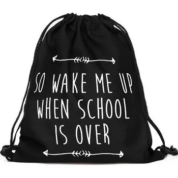 Školní sáček Woodrow Gymsack - Vak na záda School - Wake me up