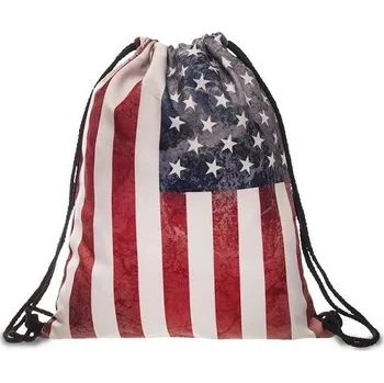 Školní sáček Woodrow Gymsack - Vak na záda USA Flag - vlajka
