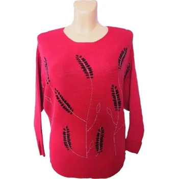 Dámské oblečení Elegantní svetr Nicole Barva: Vínová, Velikost: S/M