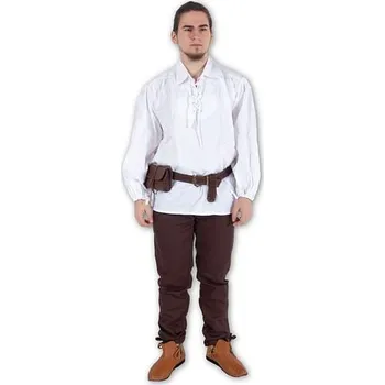 Karnevalový kostým imago Bavlněná mušketýrská košile - bílá, velikost L