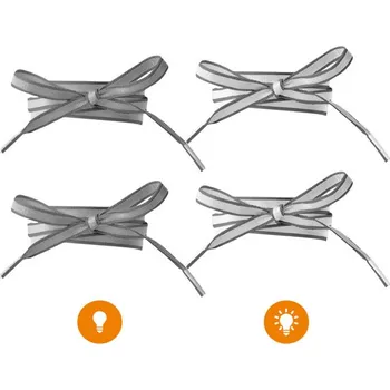 Tkaničky do bot Reflexní tkaničky šedé, délka 120 cm