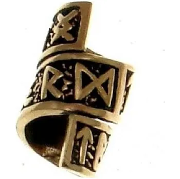 Dětské navlékací korálky imago Bronzový runový korálek - velký