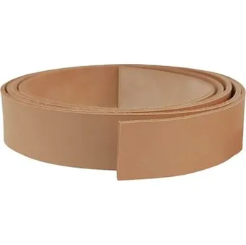 imago Hovězí kůže na opasek - přírodní, 3 cm, délka 130 cm