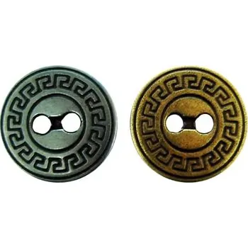 Knoflík imago Knoflík Meandr, barva starostříbro