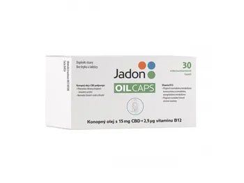 CBD Jadon Oil Caps CBD kapsle s konopným olejem s 15mg CBD a vitamínem B12