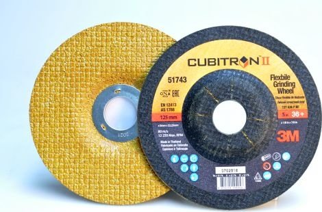 3M brusný kotouč YELLOW CORPS CUBITRON II 125x3x22 mm P036+