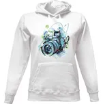 Dámská mikina s kapucí s potiskem Fotograf dámské