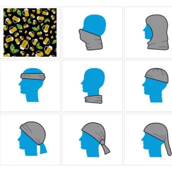 Nákrčník Fuski Boma Multifunkční návlek Voox uni vzor pivo + chmel