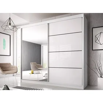 Šatní skříň Šatní skříň EDDIE 35 - 230cm, bílá