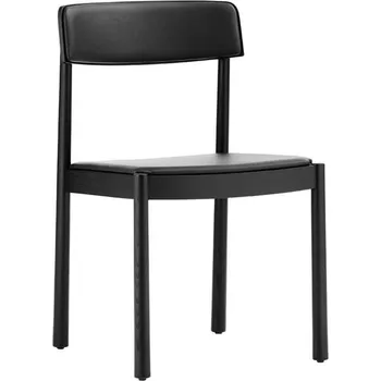 Jídelní židle Normann Copenhagen Čalouněná židle Timb, black / ultra leather - Black