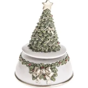 Vánoční světelná dekorace Dakls Vánoční hrací stromek s LED světlem 15 cm