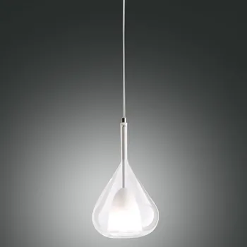 Fabas 3481-40-241 Lila, závěsné svítidlo z čirého skla, 1x40W E27, průměr 20cm