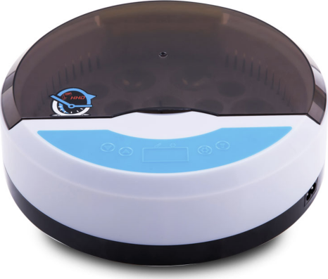 Poloautomatická mini digitální líheň YZ9-9 s digitálním teploměrem. Pro 9 velkých vajec.