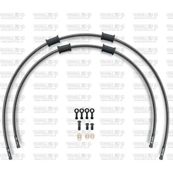 Standard hadice přední brzdy sada venhill powerhoseplus suz-7019fb-cb (2 hadice v sadě) karbonové hadice, černé koncovky vsuz-7019fb-cb