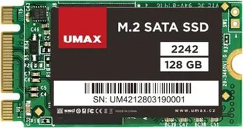 Interní pevný disk UMAX M.2 SATA SSD III 2242 128 GB (UMM250001)