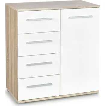 Komoda Komoda LIMA KM 2, barevné provedení dub sonoma + bílá