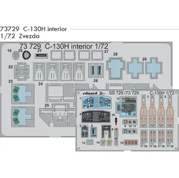 Plastikový model Eduard 1/72 C-130H interior (ZVEZDA)