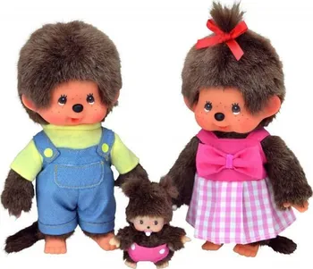 plyšák Monchhichi Mončiči rodinka 20 cm