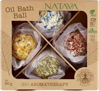 Natava Bio Aromatherapy olejová koule do koupele 4 x 50 g