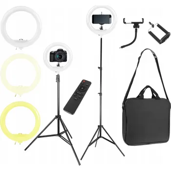 Studiové světlo ISO 9630 prstencová lampa se stativem a dálkovým ovládáním 30 W