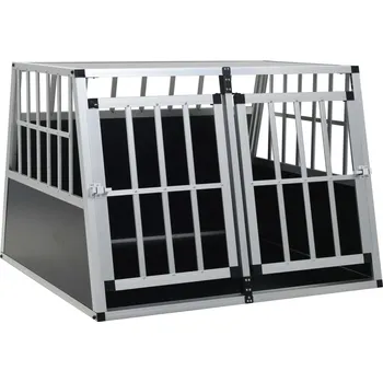 klec pro psa Vidaxl Klec pro psy s dvěma dvířky 94 x 88 x 69 cm