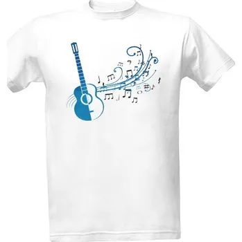 Pánské tričko Tričko s potiskem Modrá kytara pánské