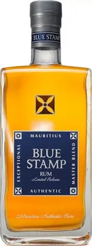 Rum Blue Stamp Mauritius Authentic 42 %