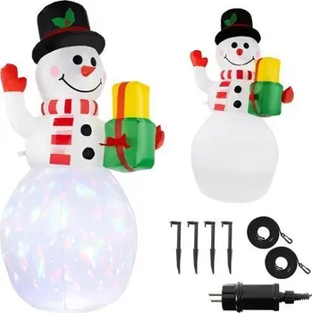 Vánoční osvětlení ISO sněhulák s LED osvětlením XL 155 cm