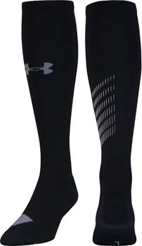 Pánské termo ponožky Under Armour Run Reflective OTC černé/bílé L 43-45