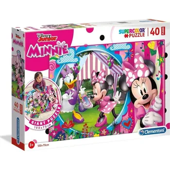 Puzzle Clementoni Supercolor Floor Minnie 40 dílků
