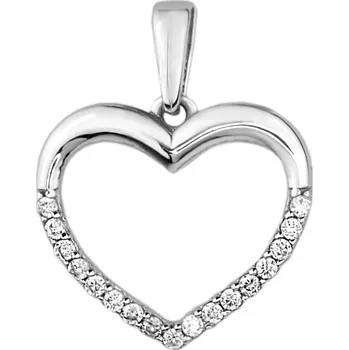 Přívěsek Lillian Vassago Zlatý přívěsek srdce se zirkony LLV11-GP010W
