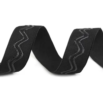 Pruženka šíře 30 mm se silikonem, barva 2 (28 mm) černá