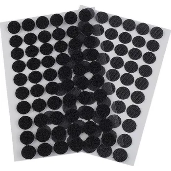 Suchý zip samolepicí kolečka Ø15 mm, barva 2 černá