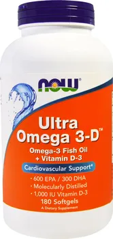 Přírodní produkt Now Foods Ultra omega-3 s vitamínem D3